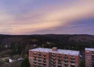 FeWo-Harz-Altenau_Balkon-Sonnenaufgang-leichte-Wolken